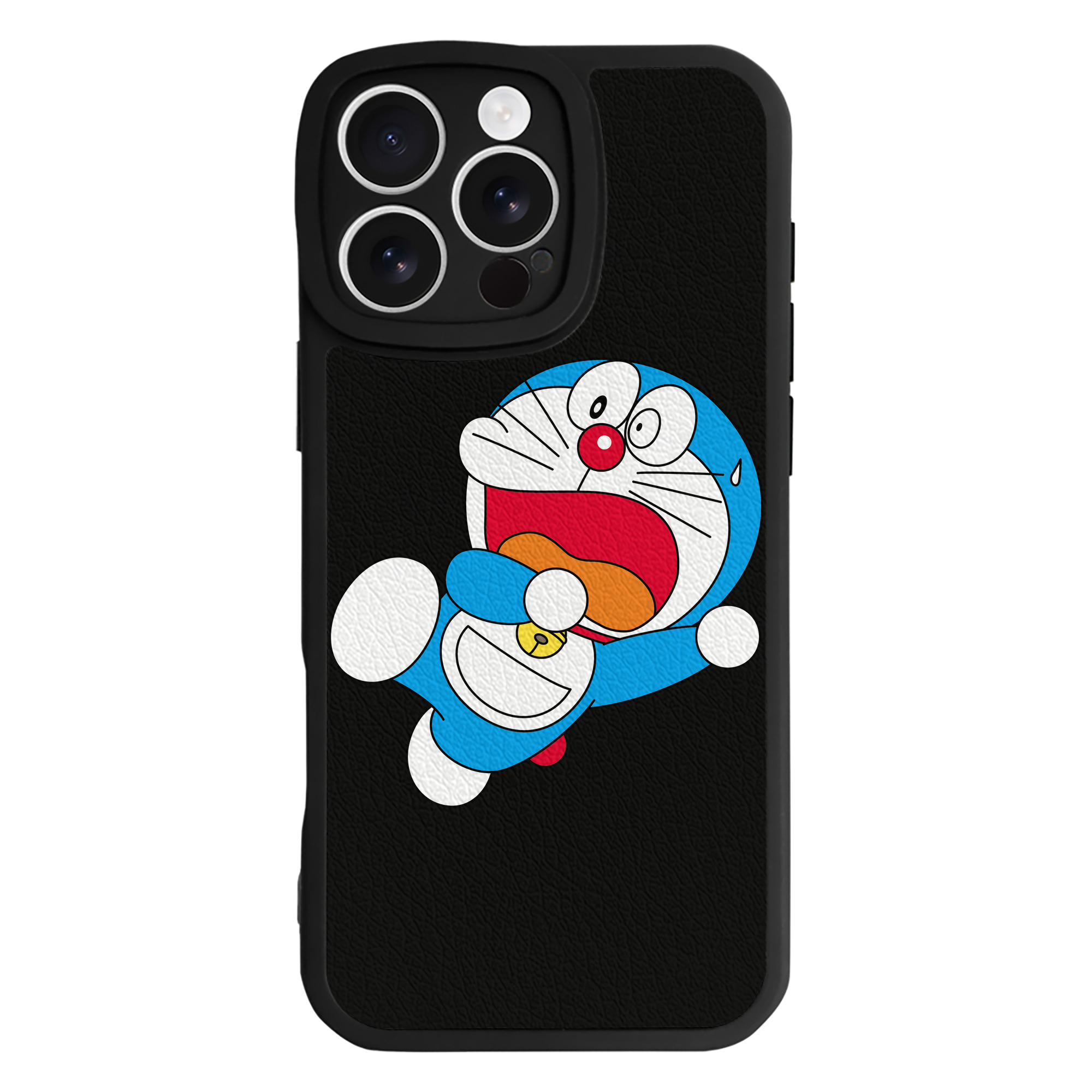 （画像用） ドラえもん Doraemon 【iPhone 16シリーズ対応】シリコンスマホケース（レザー調） 材質：シリコン
